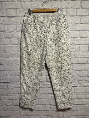 Talbots Stretch Cotton Pants with Floral Print Size 14